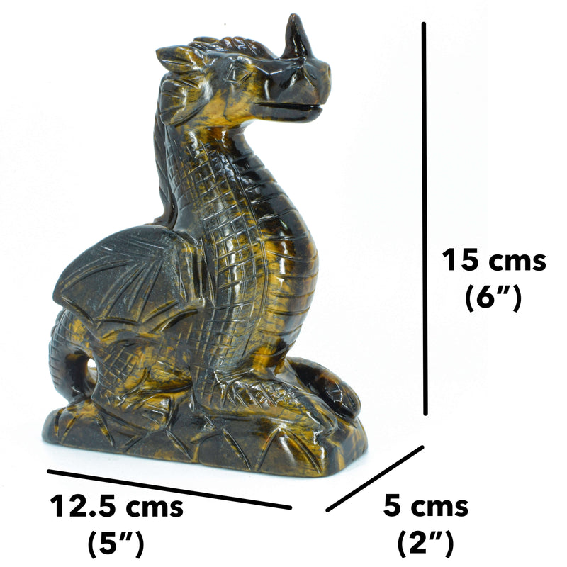 Dragon Carving - Tiger Eye (904 Grams)