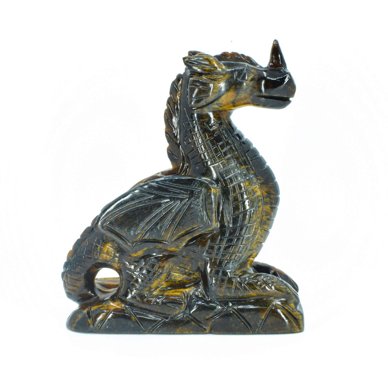 Dragon Carving - Tiger Eye (904 Grams)