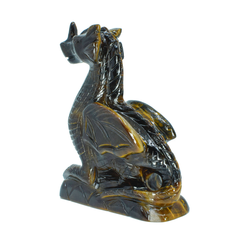 Dragon Carving - Tiger Eye (904 Grams)