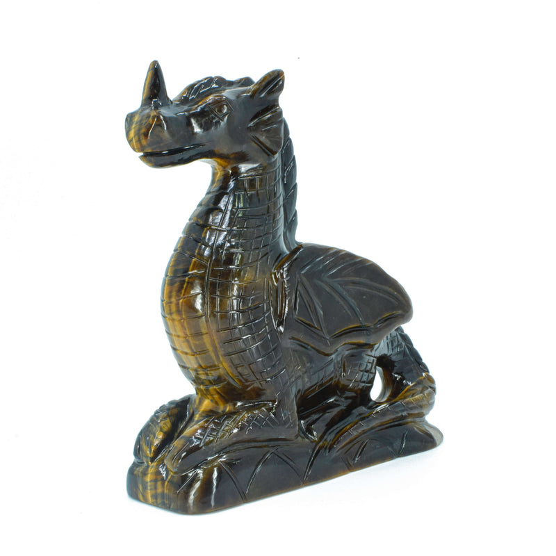 Dragon Carving - Tiger Eye (904 Grams)
