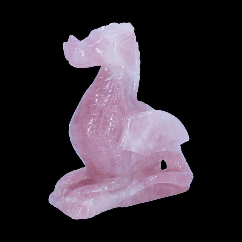 Dragon Carving - Rose Quartz (840 Grams)