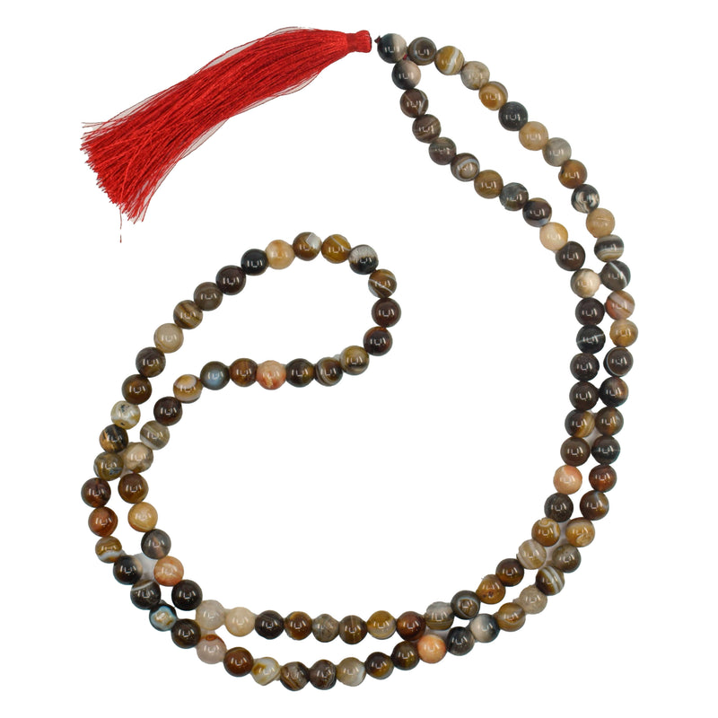 Brown Onyx 8mm Jap Mala