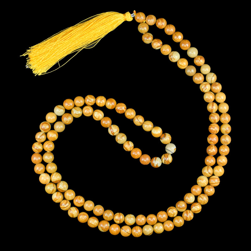 Camel Jasper 8mm Jap Mala