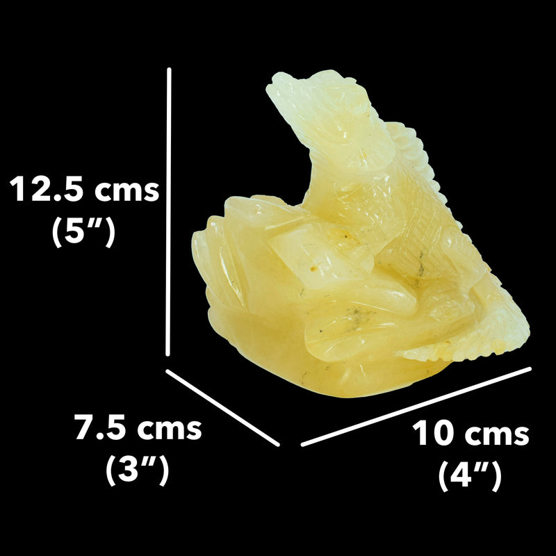 Lizard Carving - Golden Aventurine (791 Grams)