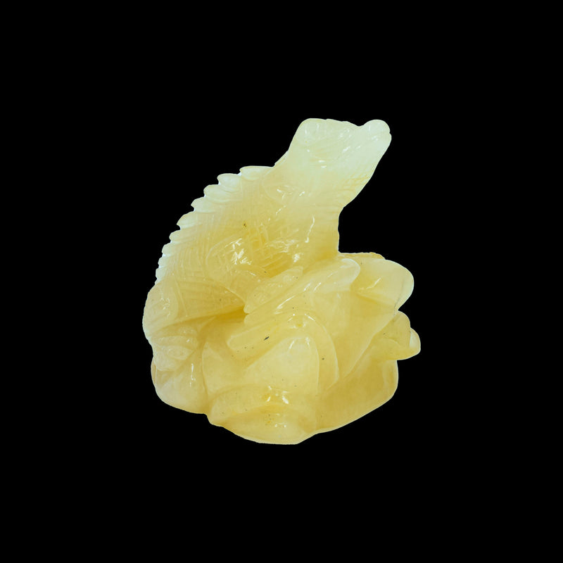 Lizard Carving - Golden Aventurine (791 Grams)