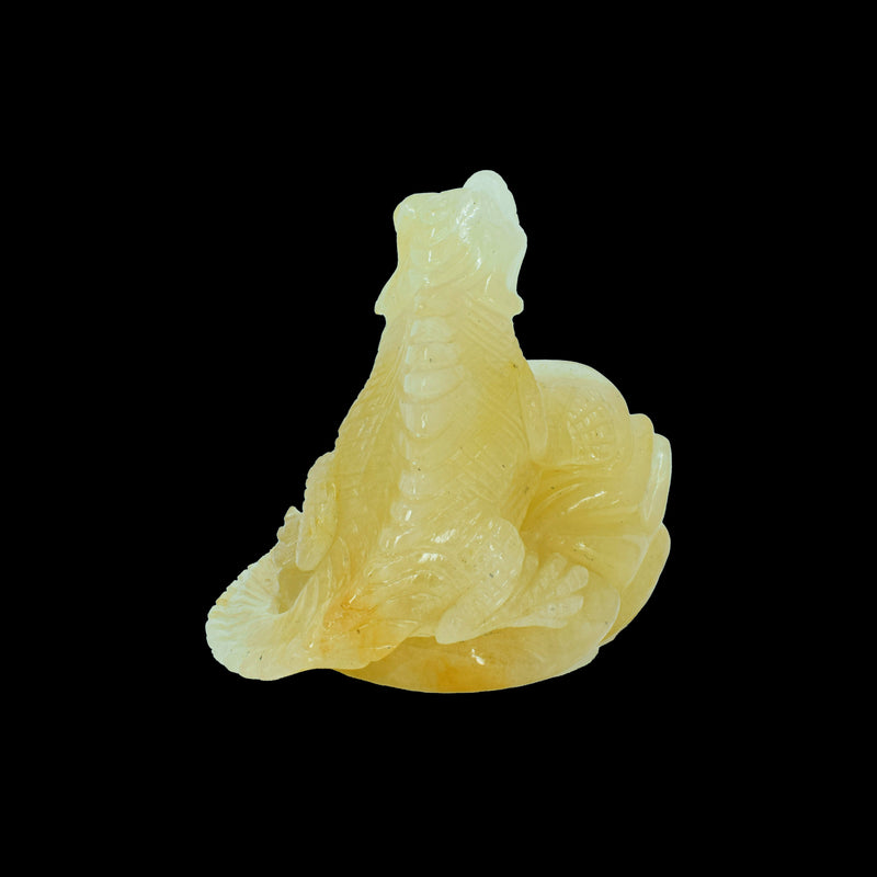 Lizard Carving - Golden Aventurine (791 Grams)