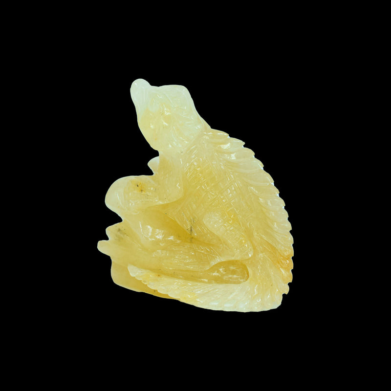 Lizard Carving - Golden Aventurine (791 Grams)