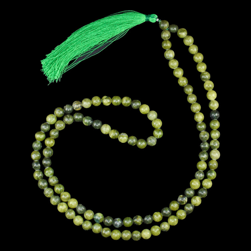 Green Jade 8mm Jap Mala