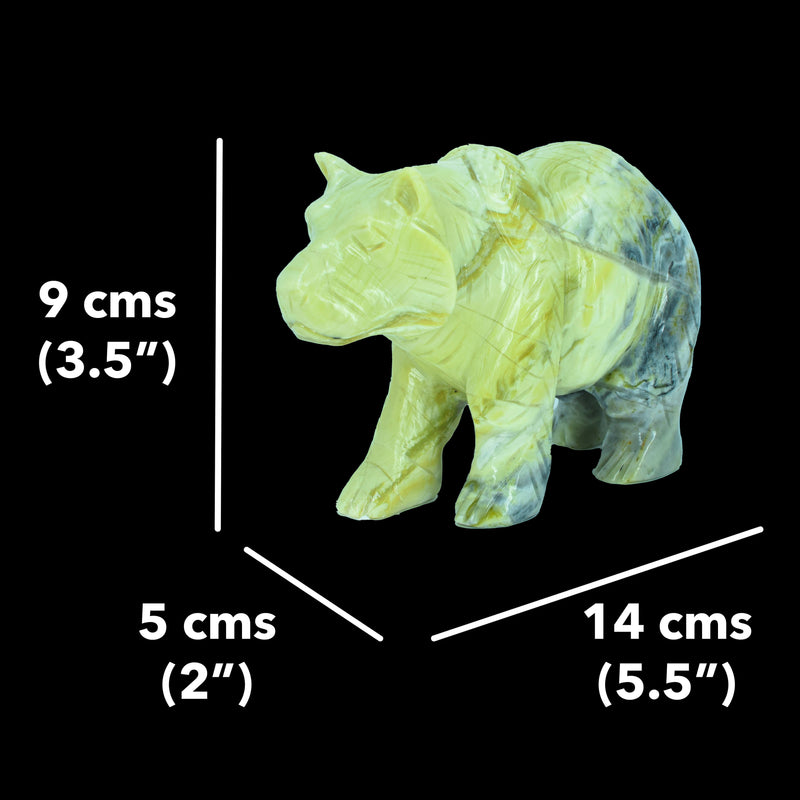Bear Carving - Infinity Serpentine (644 Grams)