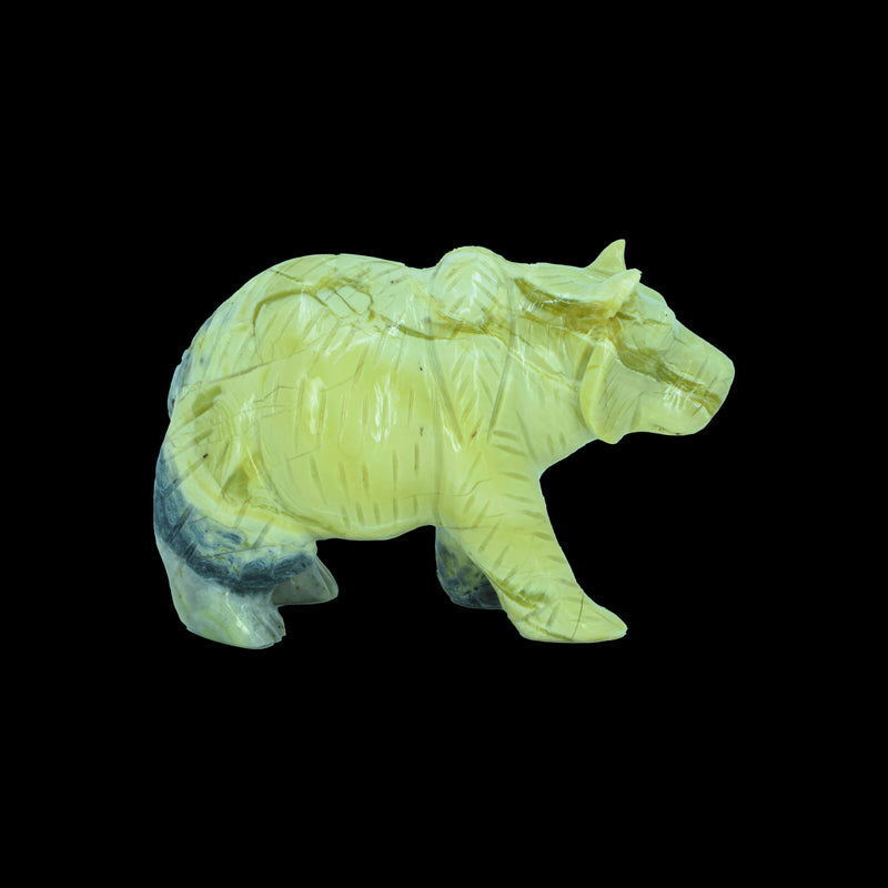 Bear Carving - Infinity Serpentine (644 Grams)