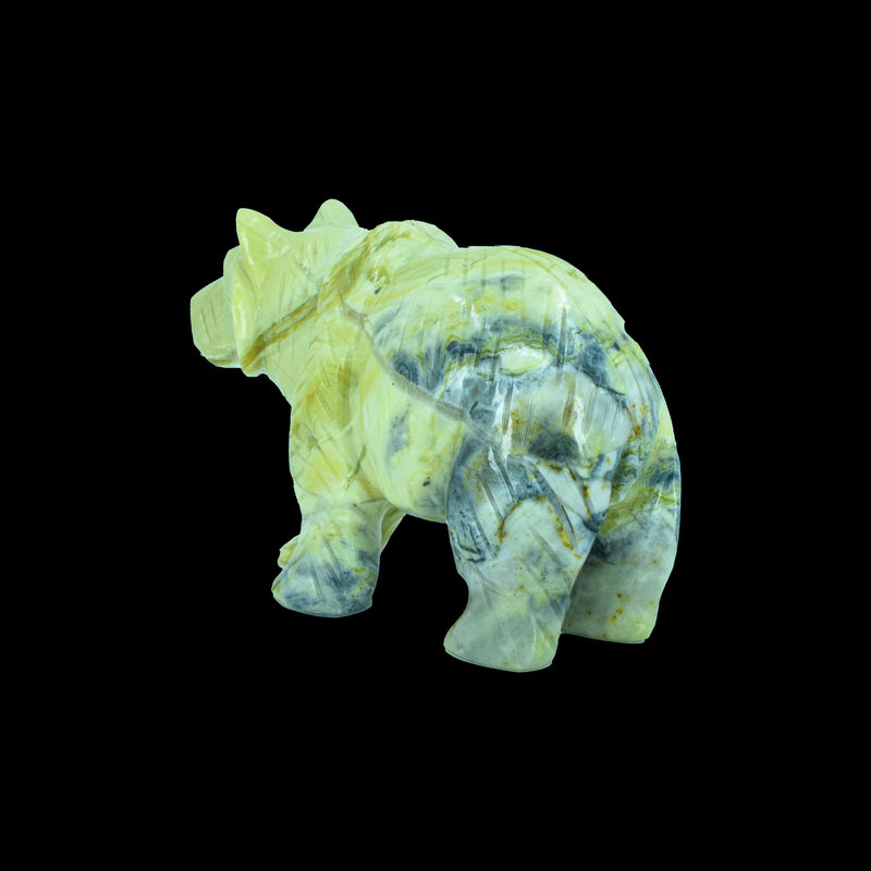 Bear Carving - Infinity Serpentine (644 Grams)