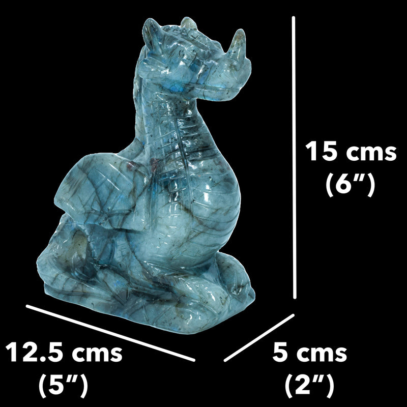Dragon Carving - Labradorite (897 Grams)
