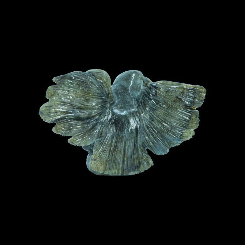 Eagle and Snake Carving - Labradorite (380 Grams)