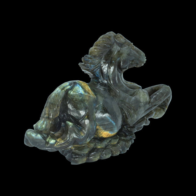 Horse Carving - Labradorite (760 Grams)