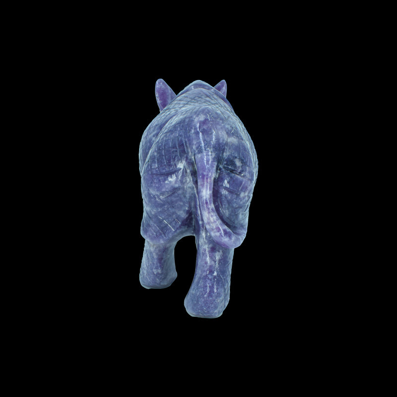 Rhino Carving - Lepidolite (733 Grams)