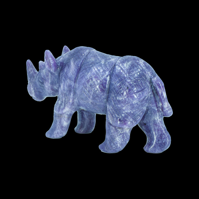 Rhino Carving - Lepidolite (733 Grams)