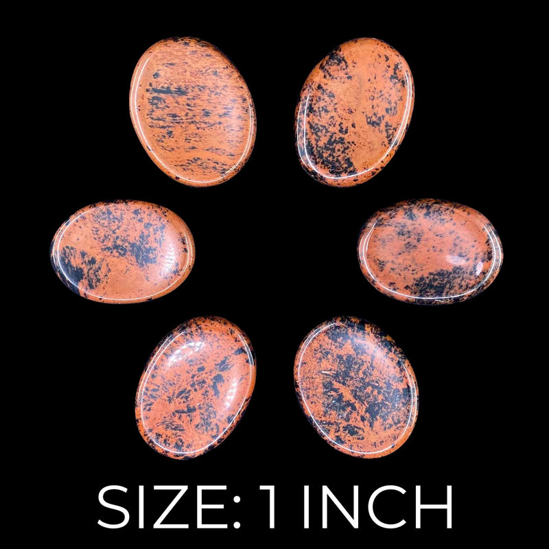 Mahogany Obsidian Worry Stones