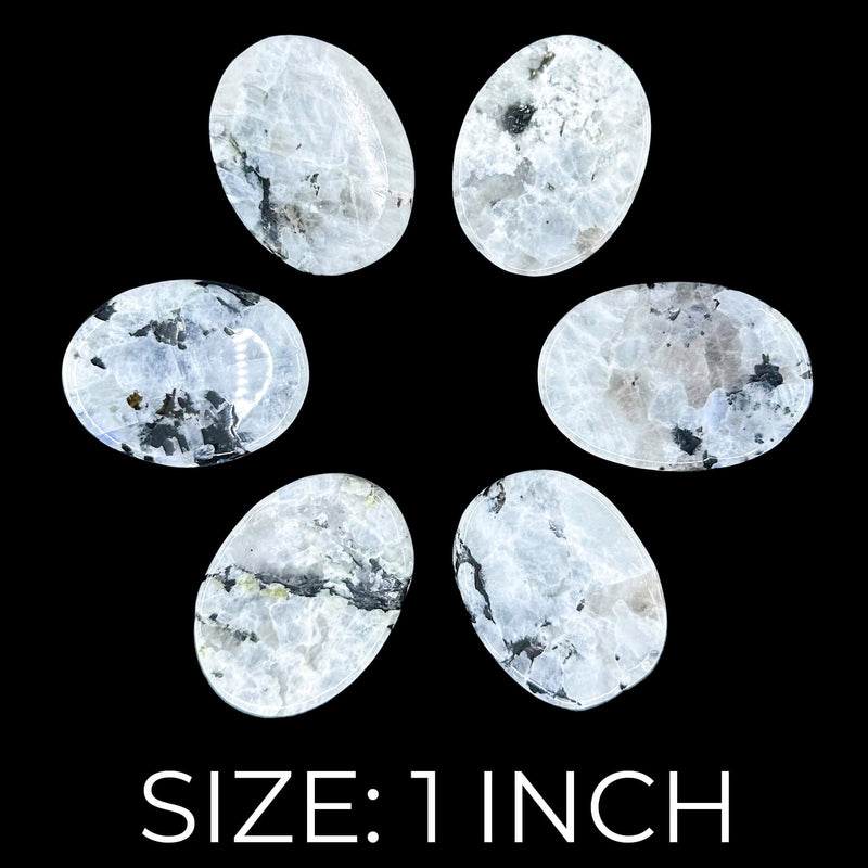 Rainbow Moonstone Worry Stones