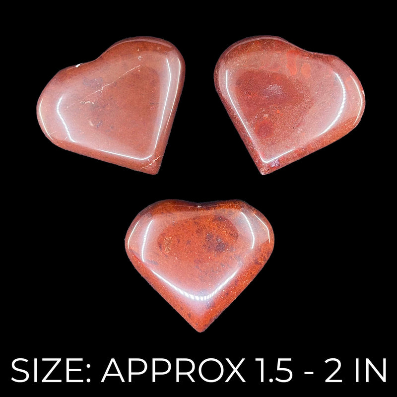 Red Jasper Hearts