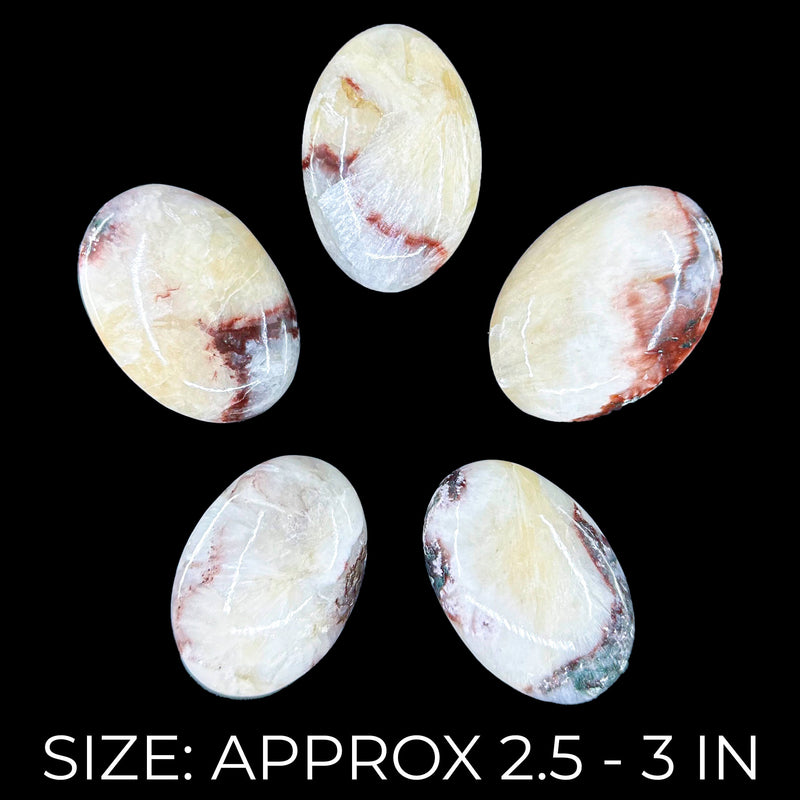 Red Stilbite Palmstones