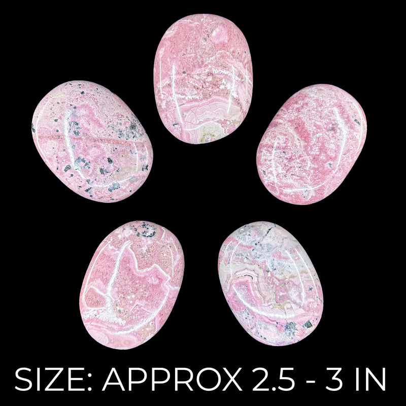 Rhodochrosite Palmstones