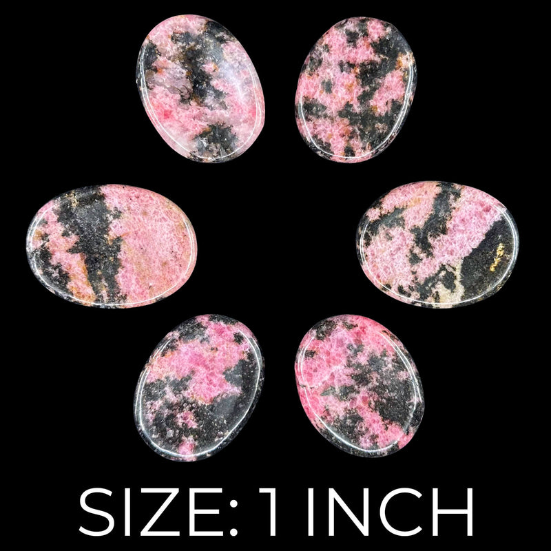 Rhodonite Worry Stones
