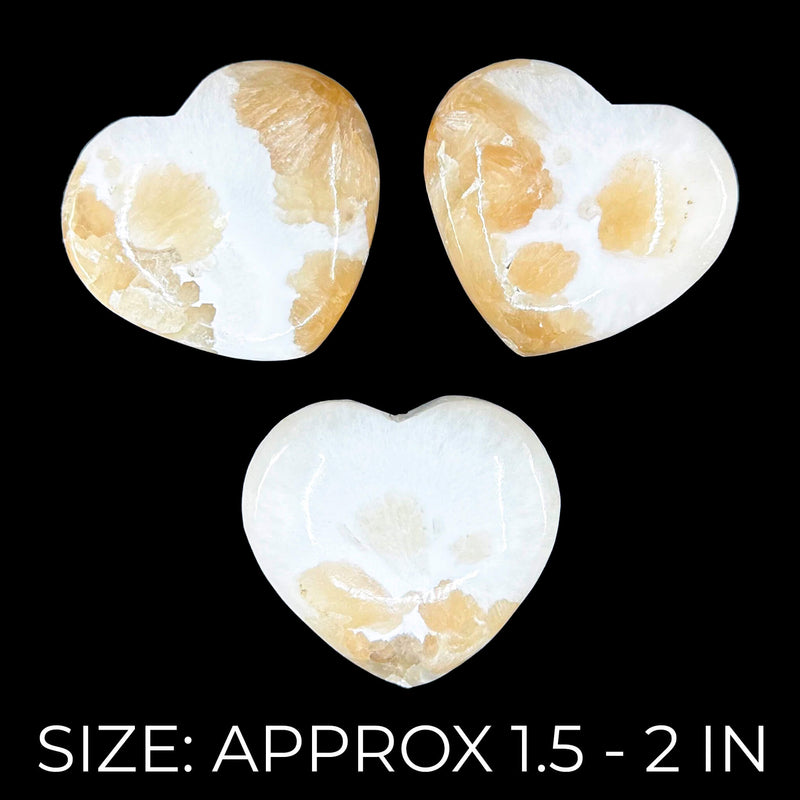 Scolecite with Stilbite Hearts