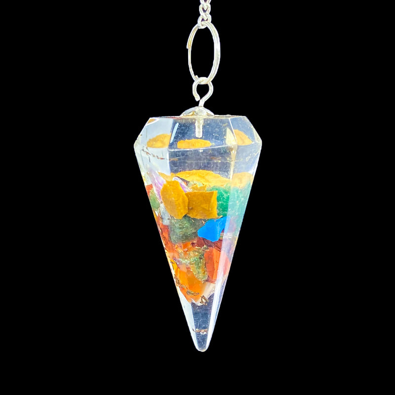 6 Faceted Pendulum - Orgonite