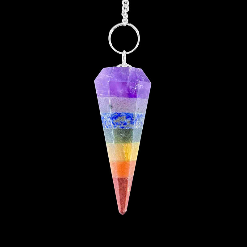6 Faceted Pendulum - Chakra Bonded