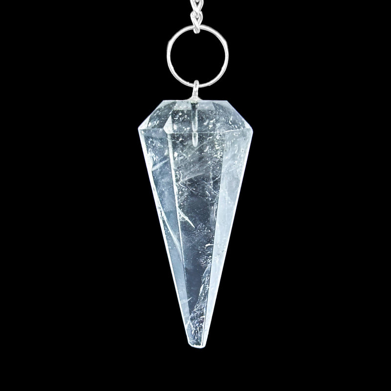 6 Faceted Pendulum - Crystal