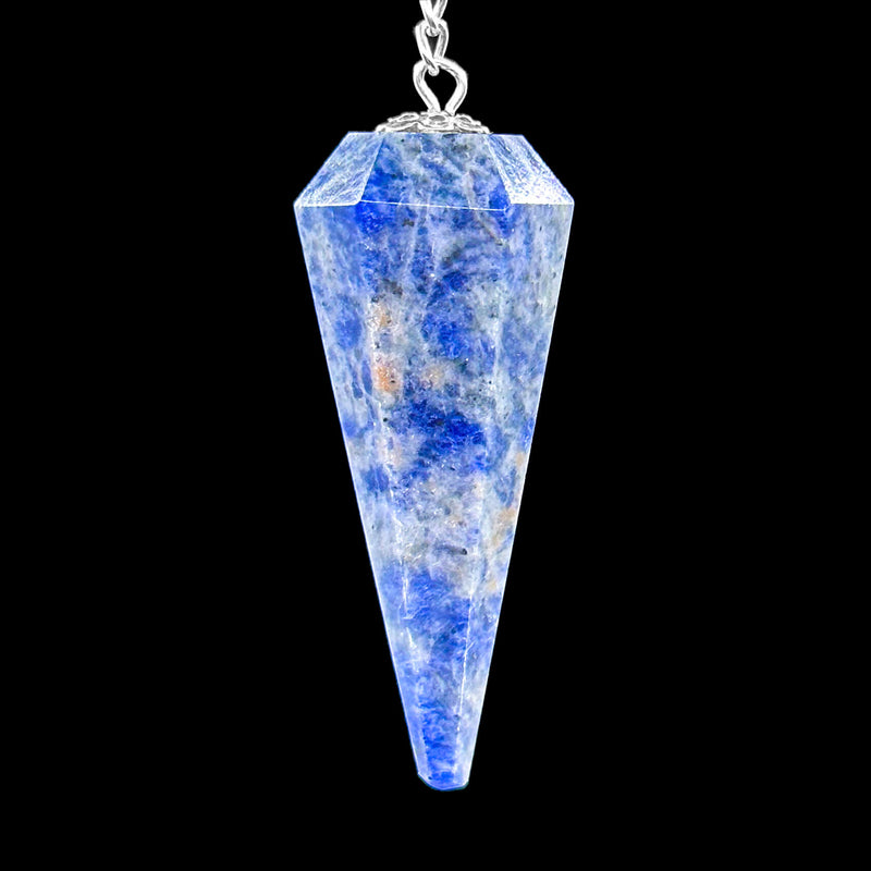 6 Faceted Pendulum - Sodalite