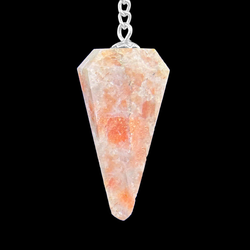 6 Faceted Pendulum - Sunstone