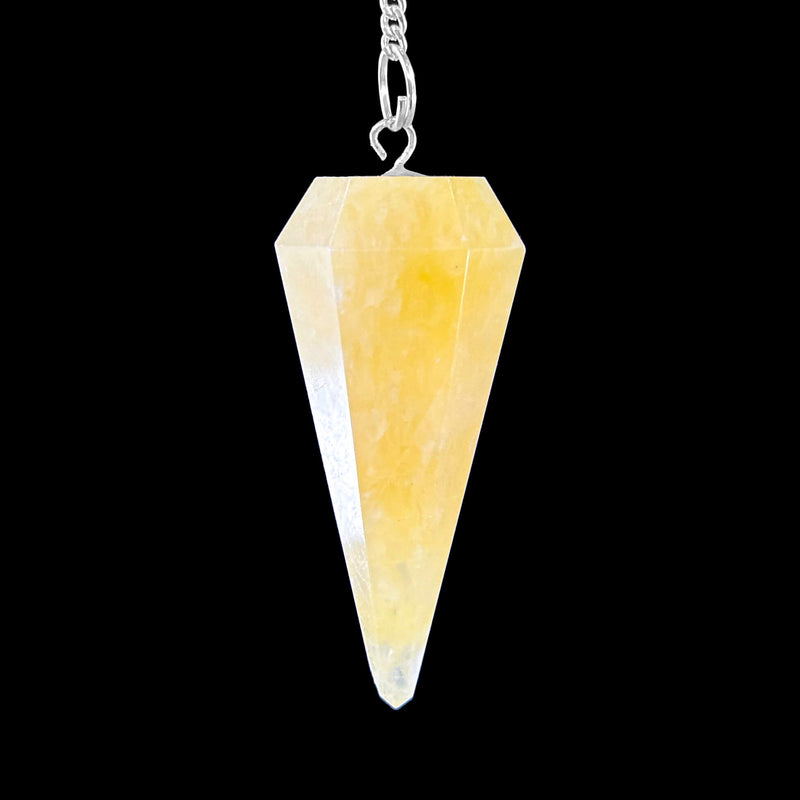 6 Faceted Pendulum - Golden Aventurine