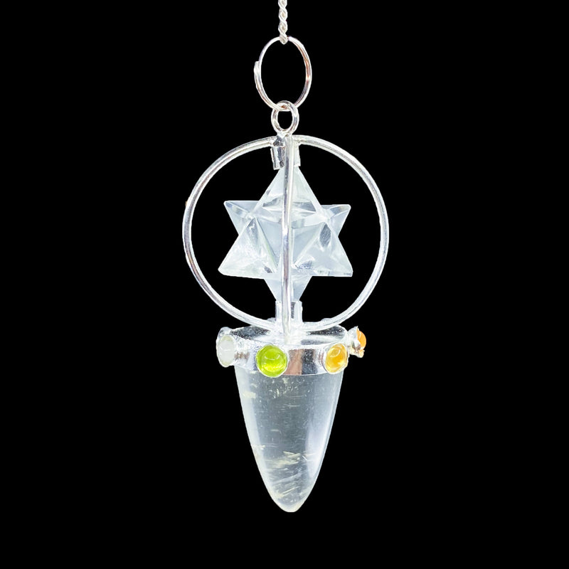 7 Chakra Star Cone Pendulum