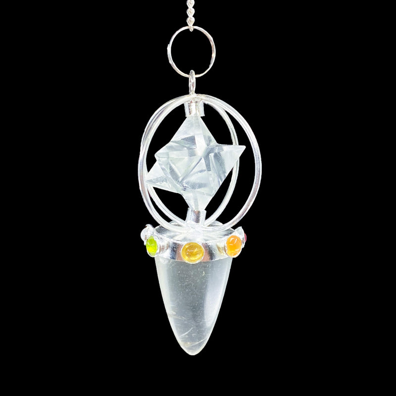 7 Chakra Star Cone Pendulum