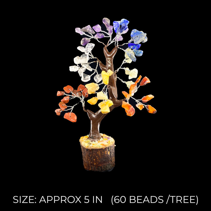 7 Chakra Stones - Small Tree