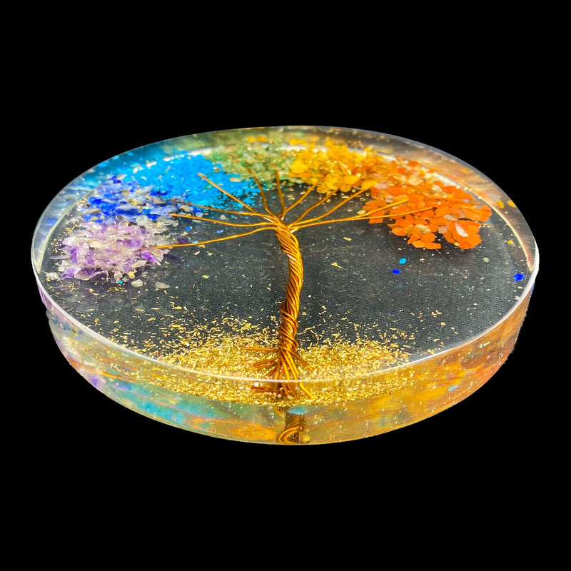 7 Chakra Orgonite Charging Plate