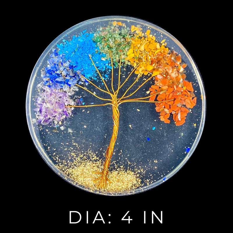 7 Chakra Orgonite Charging Plate