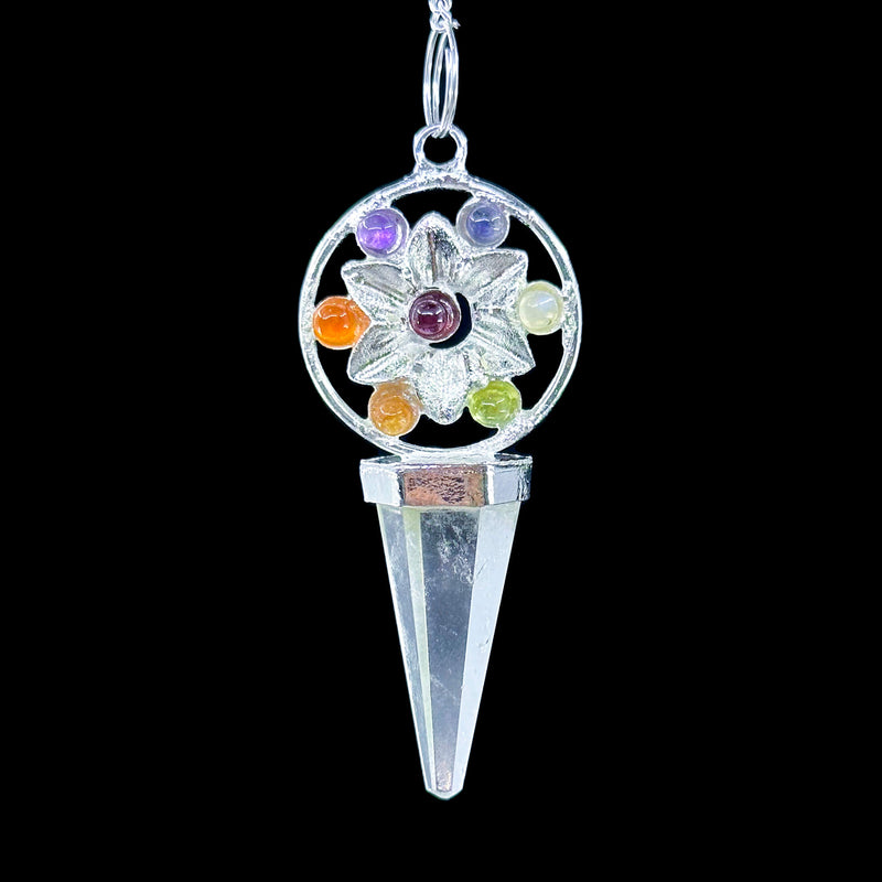 7 Chakra Flower Pendulum