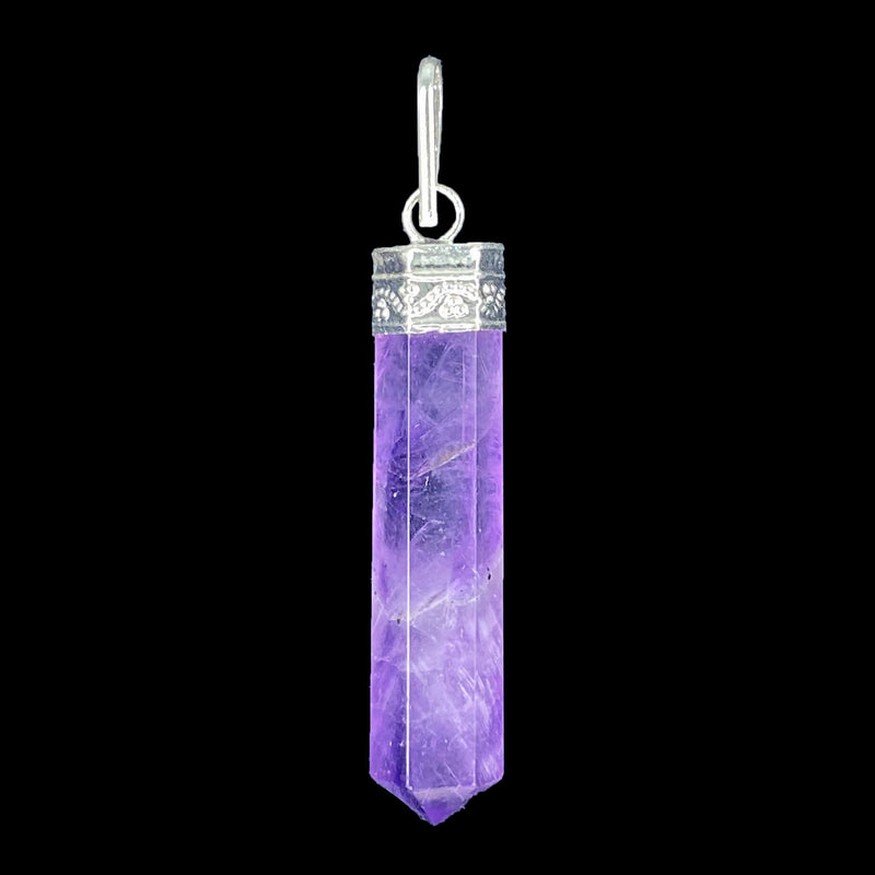 Cap Pencil Pendant - Amethyst