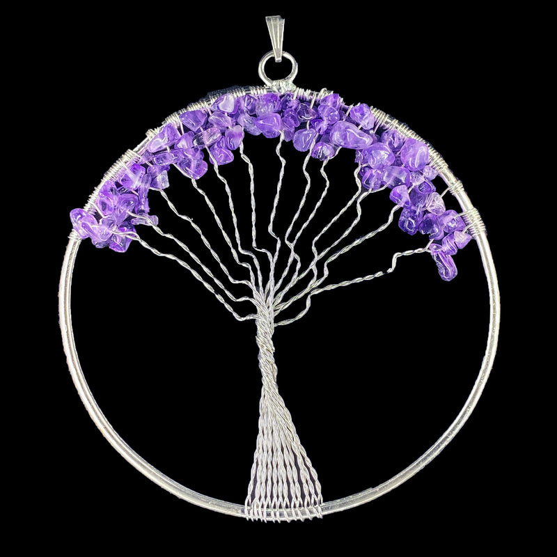 Big Tree of Life Pendant - Amethyst
