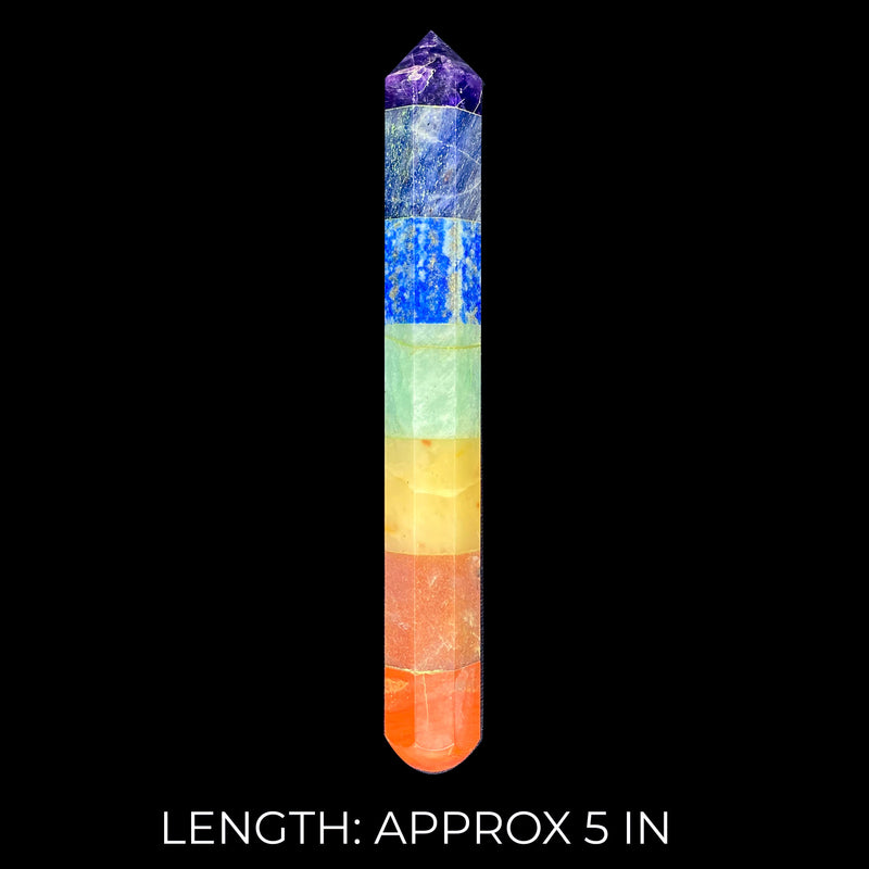 Chakra Bonded Faceted Massage Wand