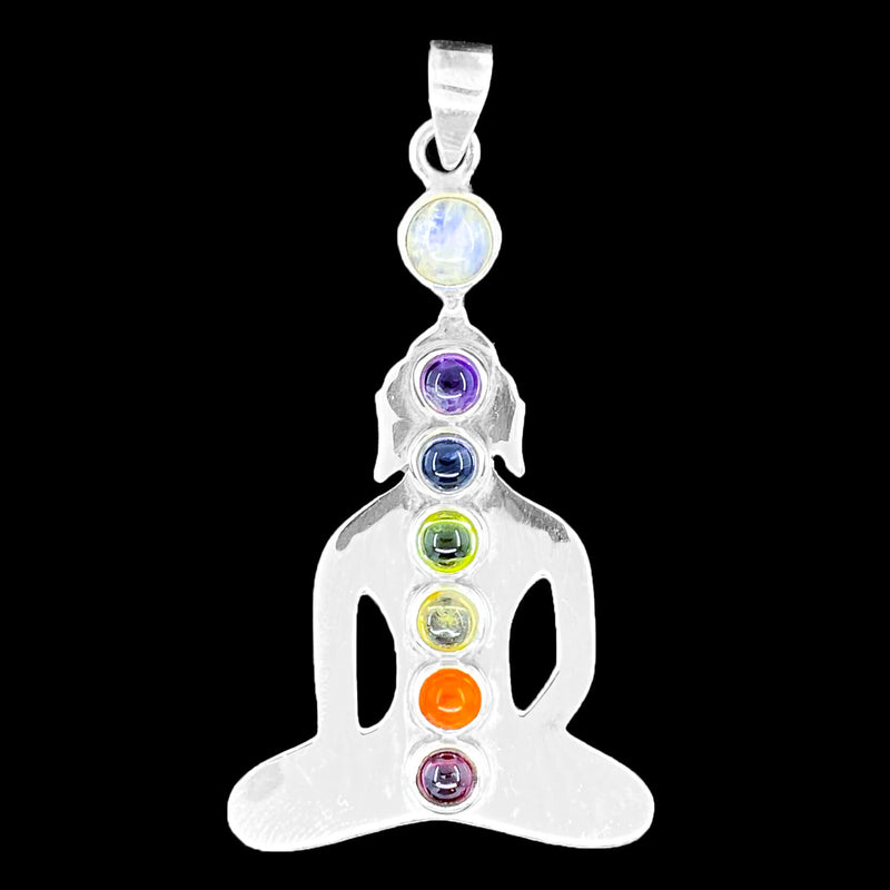 Buddha Chakra Silver Pendant
