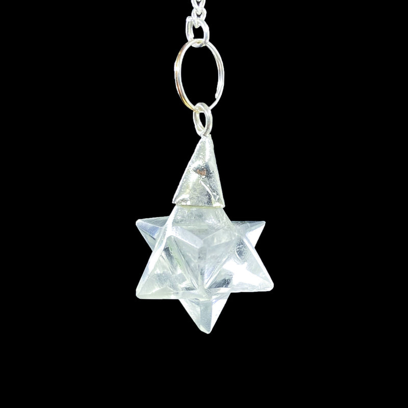 Merkaba Star Pendulum - Crystal