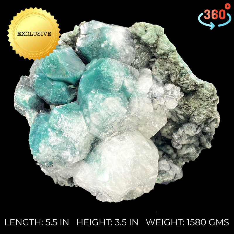 Rich Olive Green Apophyllite Specimen