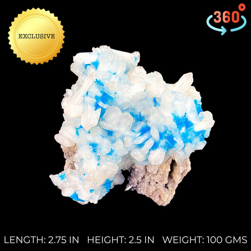Intertwined Pentagonite with Cream Stilbite Specimen