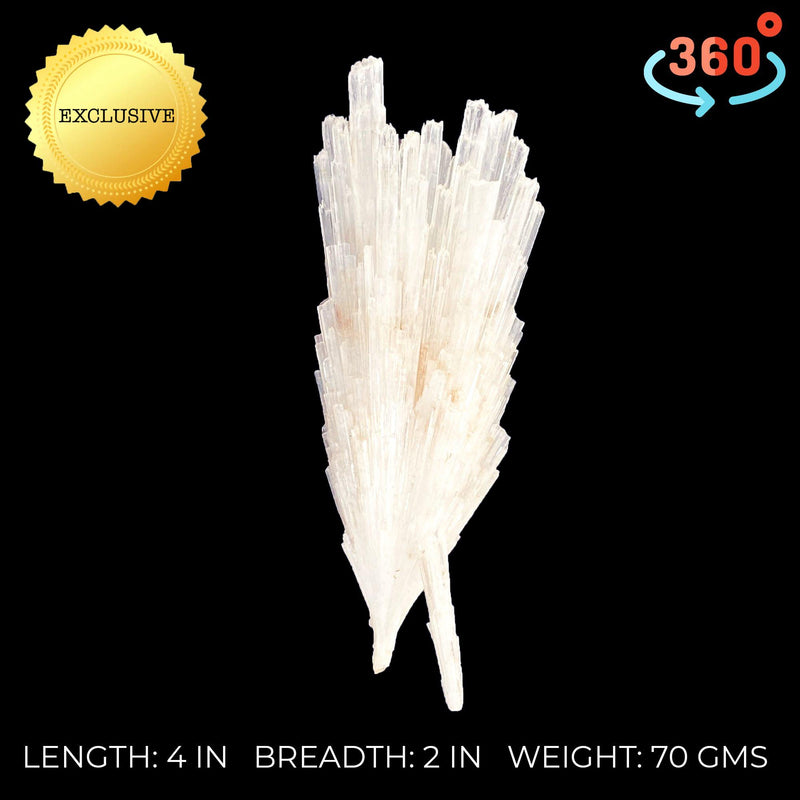 Scolecite Sprays with Tiny Supporter Crystal