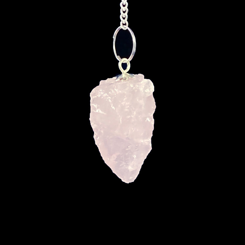 Rough Pendulum - Rose Quartz