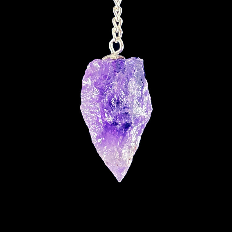 Rough Pendulum - Amethyst