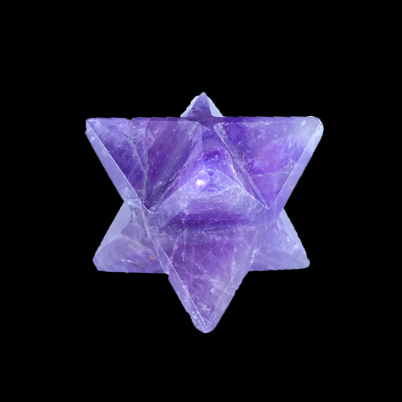 Amethyst Merkaba Star